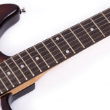 Grote Electric Guitar ST Style Full-Size Gloss Pawlonia Solid Body Canadian Maple Neck Chrome Hardware (Red/Blue/Black/VS/3TS)