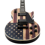 Grote LP Electric Guitar Maple Body Vintage US Flag HH Pickups