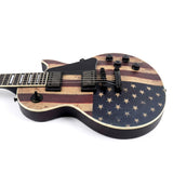 Grote LP Electric Guitar Maple Body Vintage US Flag HH Pickups