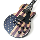 Grote LP Electric Guitar Maple Body Vintage US Flag HH Pickups