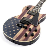 Grote LP Electric Guitar Maple Body Vintage US Flag HH Pickups