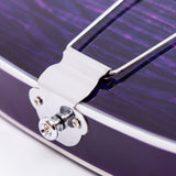 GROTE Jazz Left-Handed Electric Guitar Semi-Hollow Body Trapeze Tailpiece Bridge Guitar