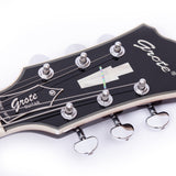 GROTE Jazz Left-Handed Electric Guitar Semi-Hollow Body Trapeze Tailpiece Bridge Guitar
