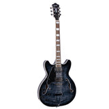 GROTE Jazz Left-Handed Electric Guitar Semi-Hollow Body Trapeze Tailpiece Bridge Guitar