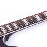 GROTE Jazz Left-Handed Electric Guitar Semi-Hollow Body Trapeze Tailpiece Bridge Guitar