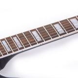 GROTE Jazz Left-Handed Electric Guitar Semi-Hollow Body Trapeze Tailpiece Bridge Guitar