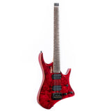 Volgoa GTWT-01 6-String Headless Electric Guitar Flame Maple Maple Neck