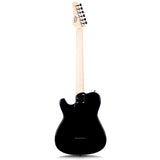 Grote Electric Guitar Semi-Hollow Body Single F-Hole  Tele Style Guitar Full-Size Basswood with Canadia Maple neck Chrome Hardware (Black/Red/Green/Purplle/Blue)