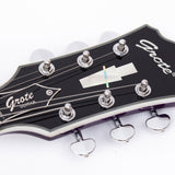 GROTE Jazz Left-Handed Electric Guitar Semi-Hollow Body Trapeze Tailpiece Bridge Guitar