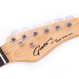 Grote Electric Guitar ST Style Full-Size Gloss Pawlonia Solid Body Canadian Maple Neck Chrome Hardware with Gigbag (Red/Blue/Black/VS/3TS)