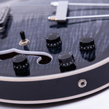GROTE Jazz Left-Handed Electric Guitar Semi-Hollow Body Trapeze Tailpiece Bridge Guitar