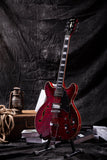 Grote Semi-Hollow Body Electric Guitar Thinline Arched-top Coils Splitting GYS-35