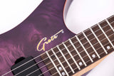 Grote Headless Electric Guitar burl figure veneer top body
