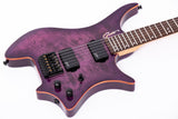 Grote Headless Electric Guitar burl figure veneer top body