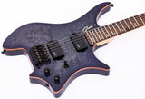 Grote Headless Electric Guitar burl figure veneer top body