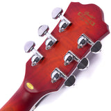 Grote LPF-002 Semi-Hollow Body Electric Guitar Matte Finished with Gigbag
