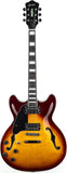GROTE Semi-Hollow Body Left-Handed Electric Guitar