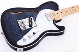 Grote Electric Guitar Semi-Hollow Body Single F-Hole  Tele Style Guitar Full-Size Basswood with Canadia Maple neck Chrome Hardware (Black/Red/Green/Purplle/Blue)