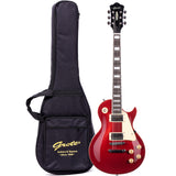 GROTE Guitar LP Style Metallic Paints Solid Body Electric Guitar with Gigbag(Red/Yellow/Green/Blue))