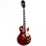 GROTE Guitar LP Style Metallic Paints Solid Body Electric Guitar with Gigbag(Red/Yellow/Green/Blue))