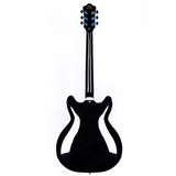 GROTE Jazz Left-Handed Electric Guitar Semi-Hollow Body Trapeze Tailpiece Bridge Guitar Gig Bag