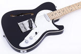 Grote Electric Guitar Semi-Hollow Body Single F-Hole   Gloss Pain Tele Style Guitar Full-Size Basswood with Canadia Maple neck Chrome Hardware