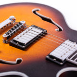 Grote LPF-002 Semi-Hollow Body Electric Guitar Matte Finished with Gigbag