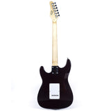 Grote Electric Guitar ST Style Full-Size Printed Pawlonia Solid Body Canadian Maple Neck Chrome Hardware with Gigbag (Red/Brown/Blue/Purple)