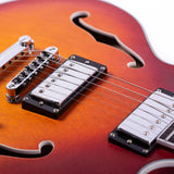 Grote LPF-002 Semi-Hollow Body Electric Guitar Matte Finished with Gigbag