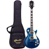 GROTE Guitar LP Style Metallic Paints Solid Body Electric Guitar with Gigbag(Red/Yellow/Green/Blue))