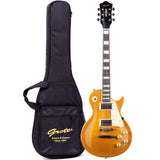 GROTE Guitar LP Style Metallic Paints Solid Body Electric Guitar with Gigbag(Red/Yellow/Green/Blue))