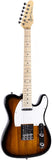 Grote Electric Guitar Solid Body Tele Style Guitar Full-Size Basswood Body with Canadia Maple neck Chrome Hardware