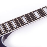 GROTE Jazz Left-Handed Electric Guitar Semi-Hollow Body Trapeze Tailpiece Bridge Guitar Gig Bag