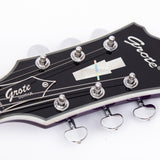 GROTE Jazz Left-Handed Electric Guitar Semi-Hollow Body Trapeze Tailpiece Bridge Guitar Gig Bag
