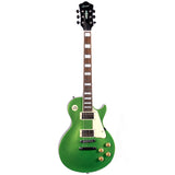 GROTE Guitar LP Style Metallic Paints Solid Body Electric Guitar with Gigbag(Red/Yellow/Green/Blue))