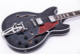 GROTE 335 style Jazz Electric Guitar with Bigsby Semi-Hollow Body