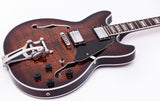 GROTE 335 style Jazz Electric Guitar with Bigsby Semi-Hollow Body