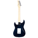 Grote Electric Guitar ST Style Full-Size Printed Pawlonia Solid Body Canadian Maple Neck Chrome Hardware with Gigbag (Red/Brown/Blue/Purple)