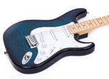 Grote Electric Guitar ST Style Full-Size Printed Pawlonia Solid Body Canadian Maple Neck Chrome Hardware with Gigbag (Red/Brown/Blue/Purple)
