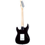 Grote Electric Guitar ST Style Full-Size Printed Pawlonia Solid Body Canadian Maple Neck Chrome Hardware with Gigbag (Red/Brown/Blue/Purple)
