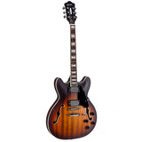 GROTE Electric Guitar Semi-Hollow Body Guitar matte finished Humbuker Pickups