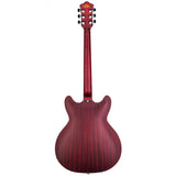 GROTE Electric Guitar Semi-Hollow Body Guitar matte finished P90 Pickups (RED)