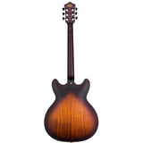 GROTE Electric Guitar Semi-Hollow Body Guitar matte finished P90 Pickups (Vintage Sunburst)