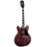 GROTE Electric Guitar Semi-Hollow Body Guitar matte finished P90 Pickups (RED)