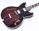GROTE 335 style Semi-Hollow Body Jazz Electric Guitar with Gigbag